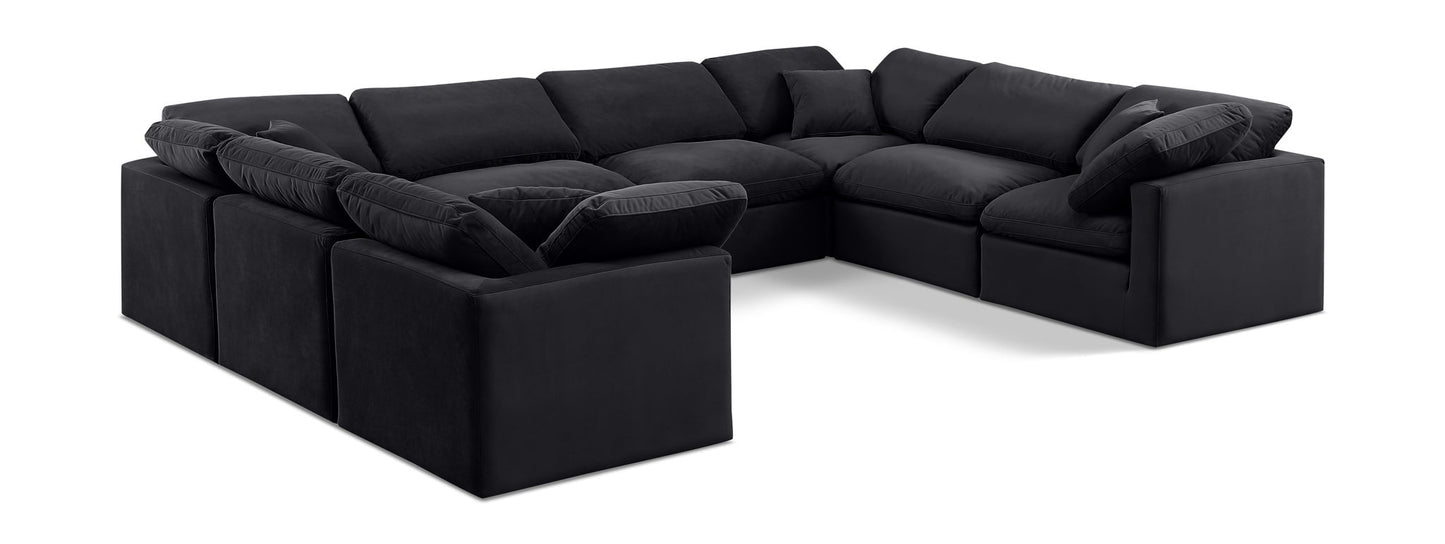 Indulge - Velvet 8 Piece Modular Sectional
