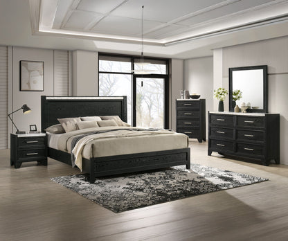 Lamar - King 5 Piece Bedroom Set - Black