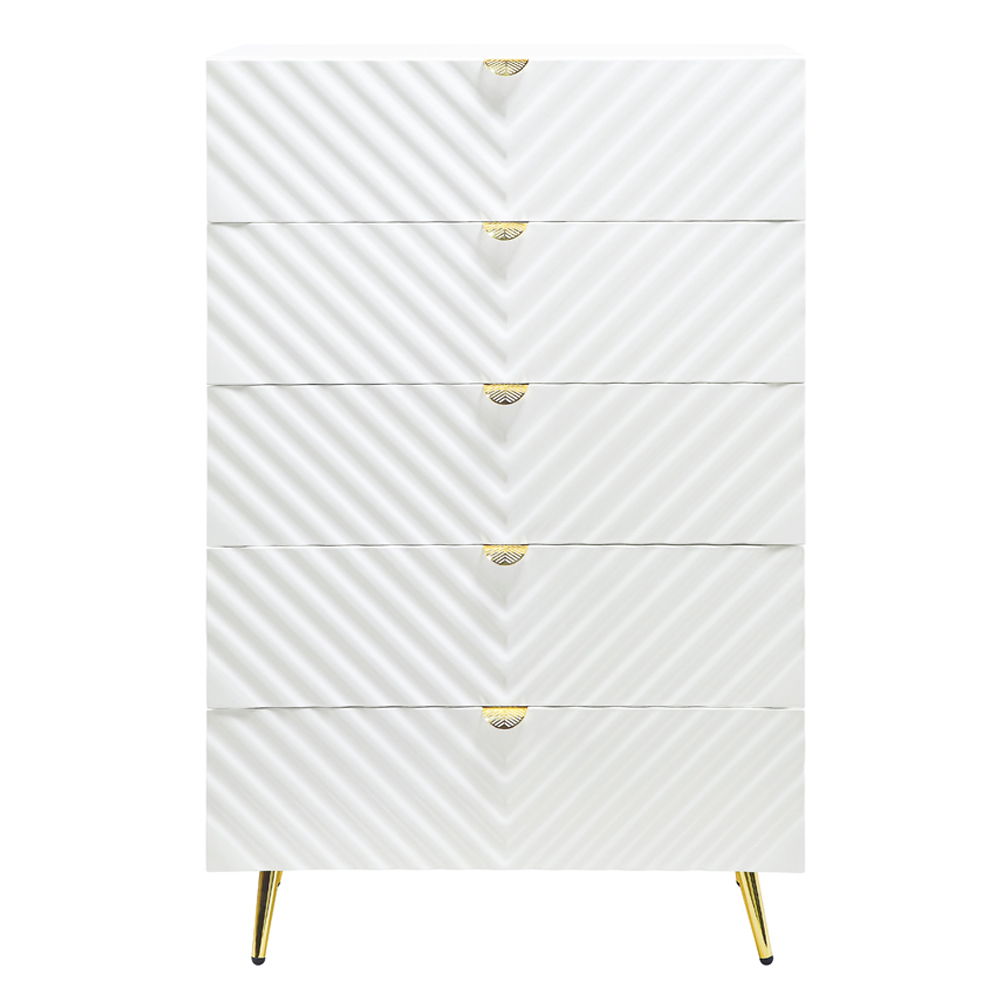 Gaines - Chest - White High Gloss