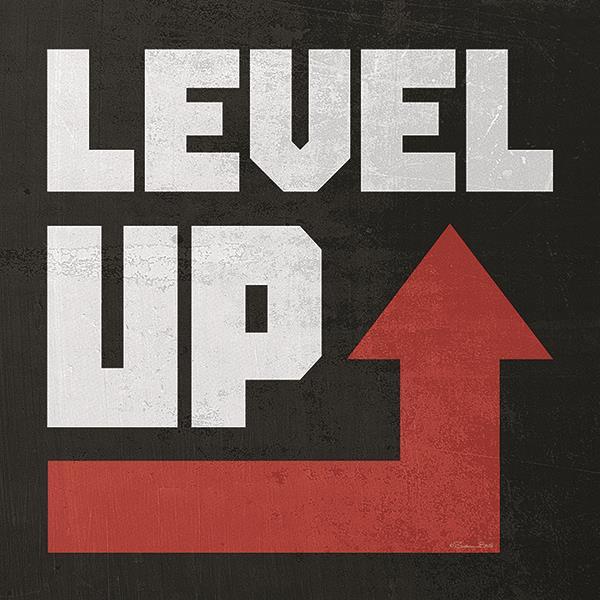 Level Up By Susan Ball (Framed Small) - Red