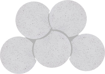 Dimple - 20" 5 Piece Modular Coffee Table - Terazzo Finish
