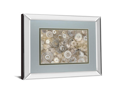 Natural Agate By Albena Hristova - Mirror Framed Print Wall Art - Blue