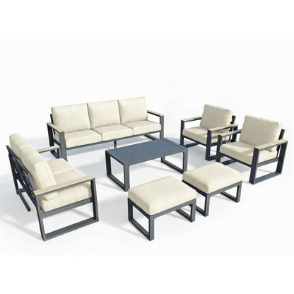 Modern Outdoor Sofa Set With Coffee Table