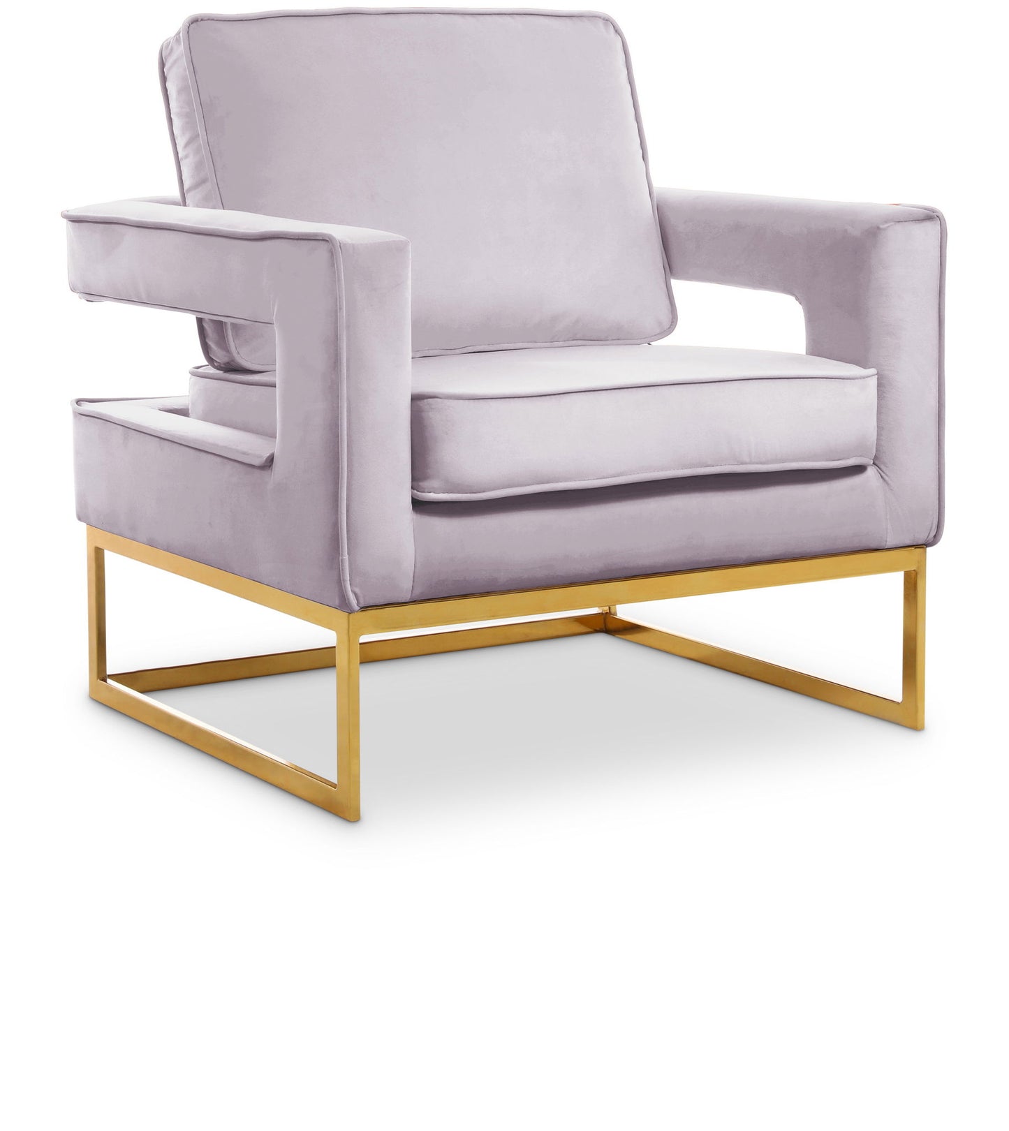 Noah - Accent Chair with Gold Legs
