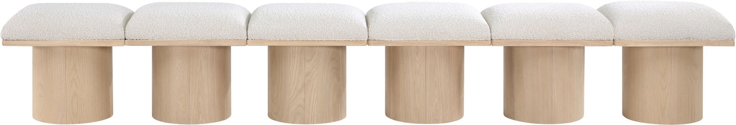 Pavilion - 6 Piece Modular Bench With Natural Base