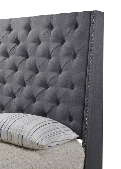 Chantilly - King Upholstered Bed - Gray
