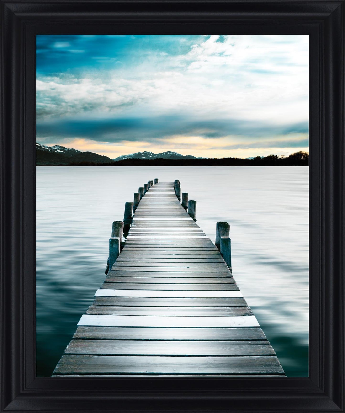 Azure Tranquility - 28" x 34" Framed Wall Art