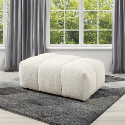 Loanna - Ottoman - Beige Linen