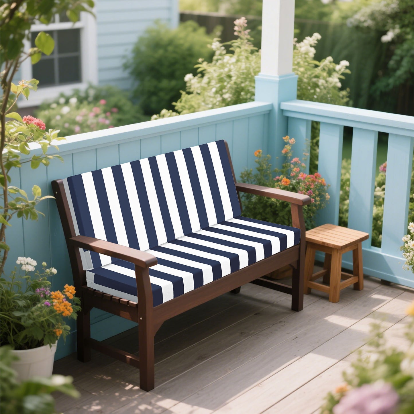 Outdoor Deep Seat Waterproof Replacement Patio Chair Cushions (Set of 2)