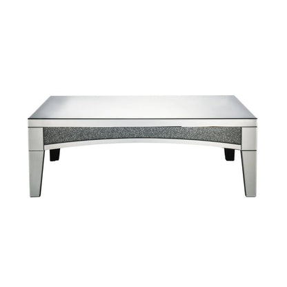 Noralie - 48" Coffee Table - Mirrored & Faux Diamonds