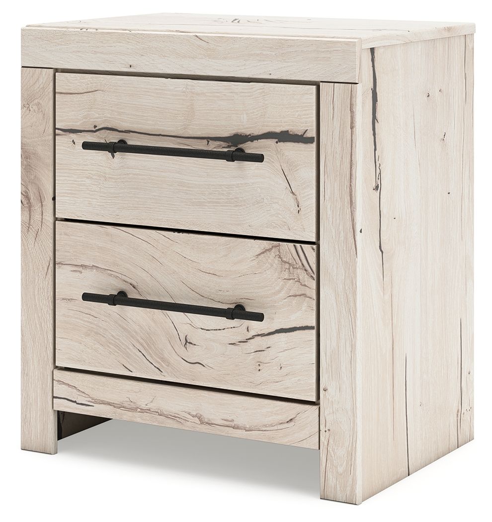 Lawroy - Two Drawer Night Stand - Light Natural