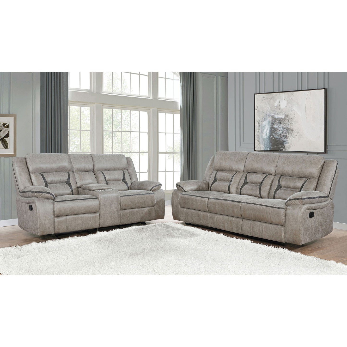 Brazelton - 2 Piece Pillow Top Arm Motion Living Room Set