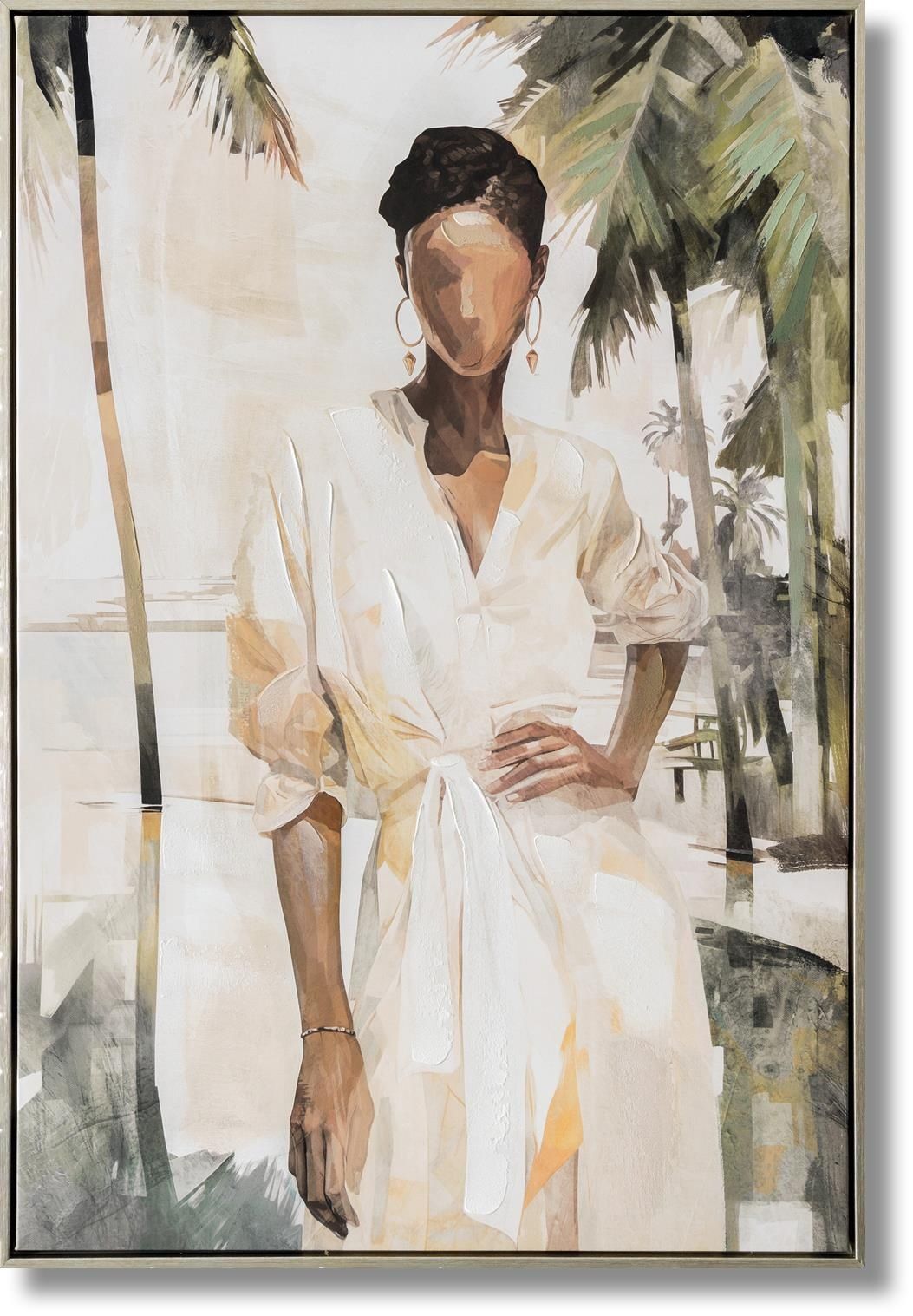 Serene Stance - 25" x 36" Framed Wall Art