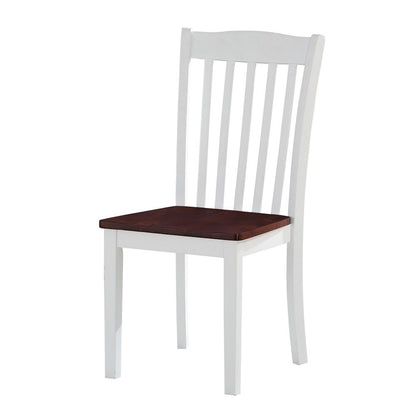 Green Leigh - Side Chair (Set of 2) - White & Walnut