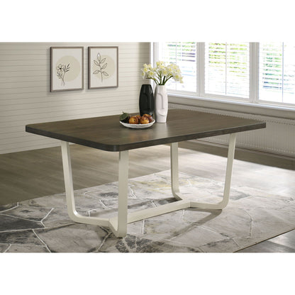 Sexton - Rectangular Dining Table With Base - Brown