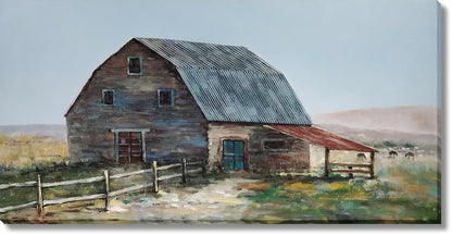 Rustic Homestead Retreat - 28" x 55" Framed Wall Art