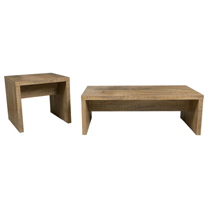 Brianna - 2 Piece Rectangular Coffee And End Table Set - Natural
