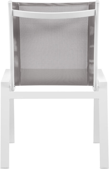 Nizuc - Outdoor Patio Dining Chair With White Frame (Set of 2)