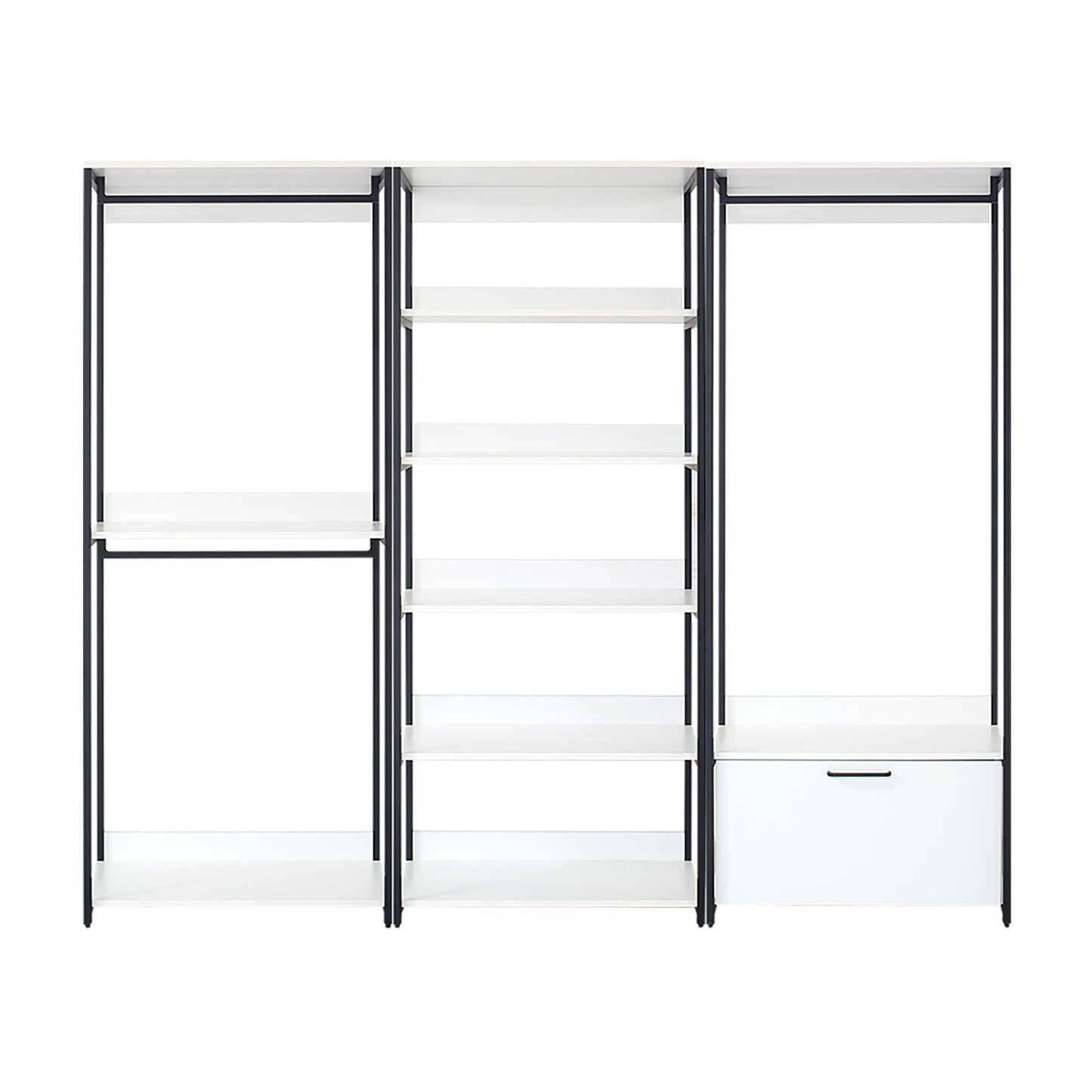 Fiona - Freestanding Walk-In Closet System - White - Wood