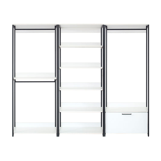 Fiona - Freestanding Walk-In Closet System - White - Wood