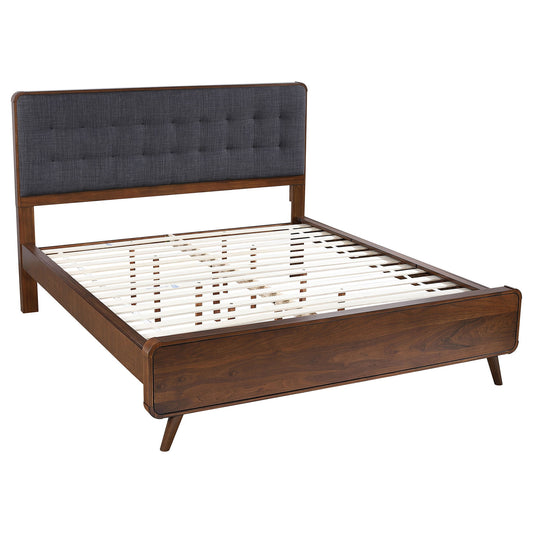 Carson Carrington - Platform Bed With Tufted Upholstery