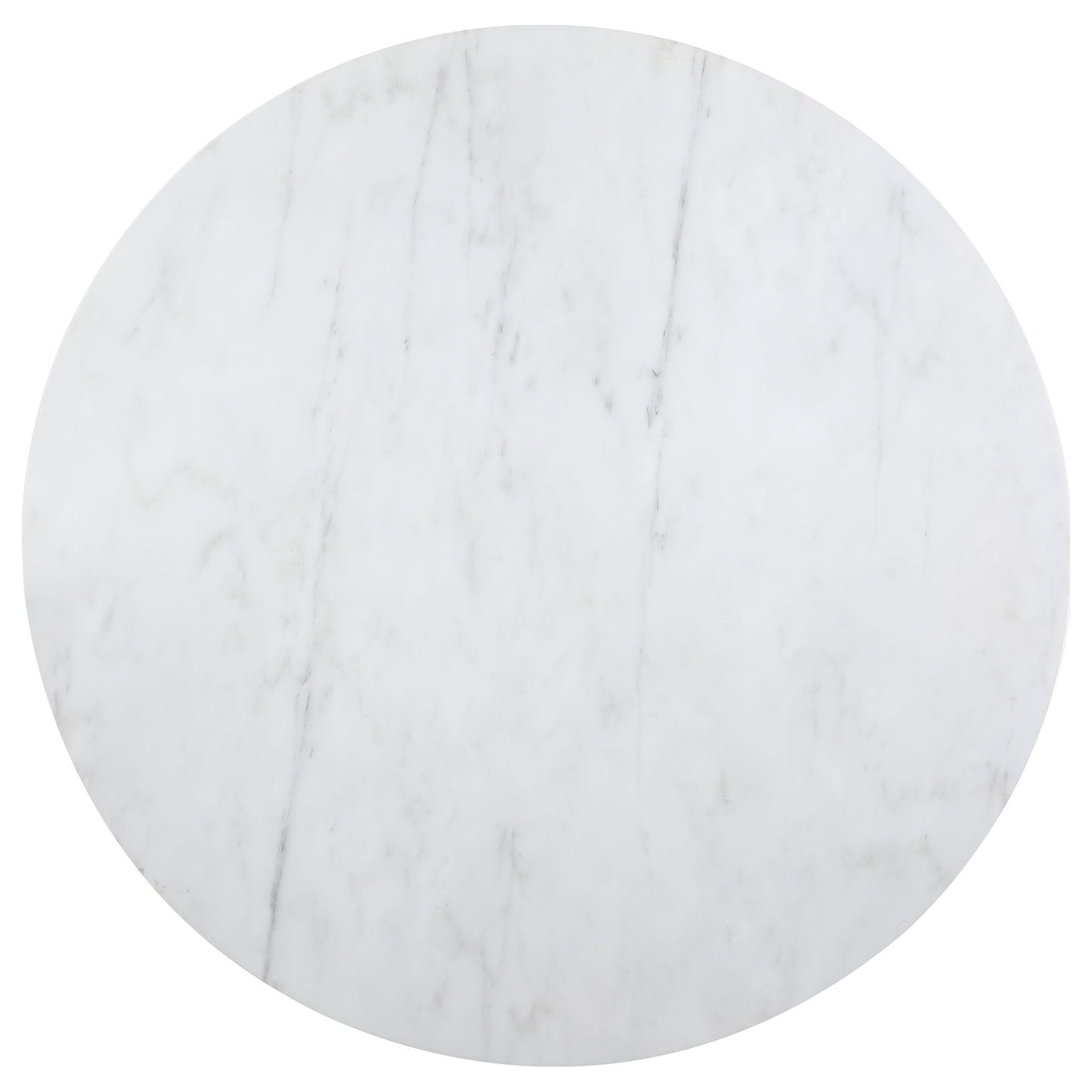Earline - Round Dining Table - White Marble