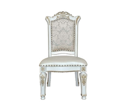 Vendome - Side Chair (Set of 2) - Synthetic Leather & Antique Pearl
