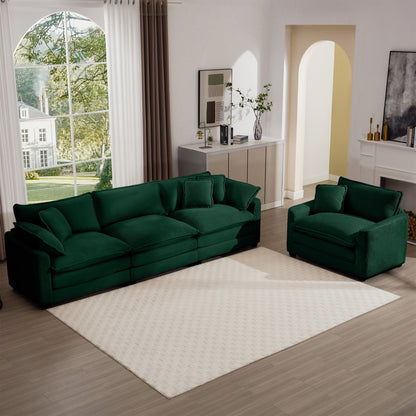 Elegant Oversized Sectional Sofa Set With Deep Seats And Flexible Layout