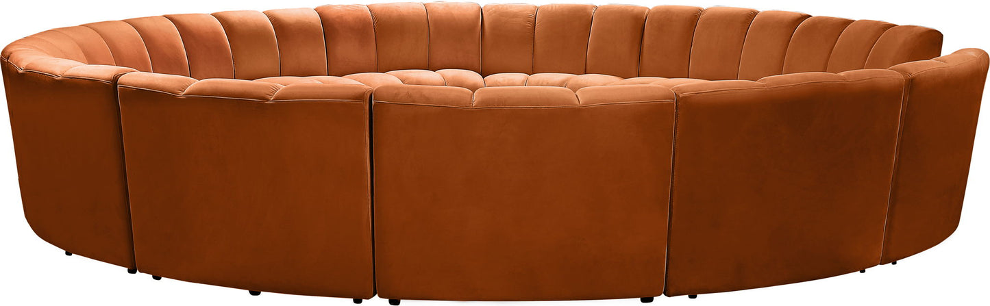 Infinity - 12 Piece Velvet Modular Sectional