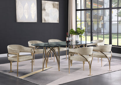 Madelyn - Dining Chair (Set of 2) - Brushed Brass
