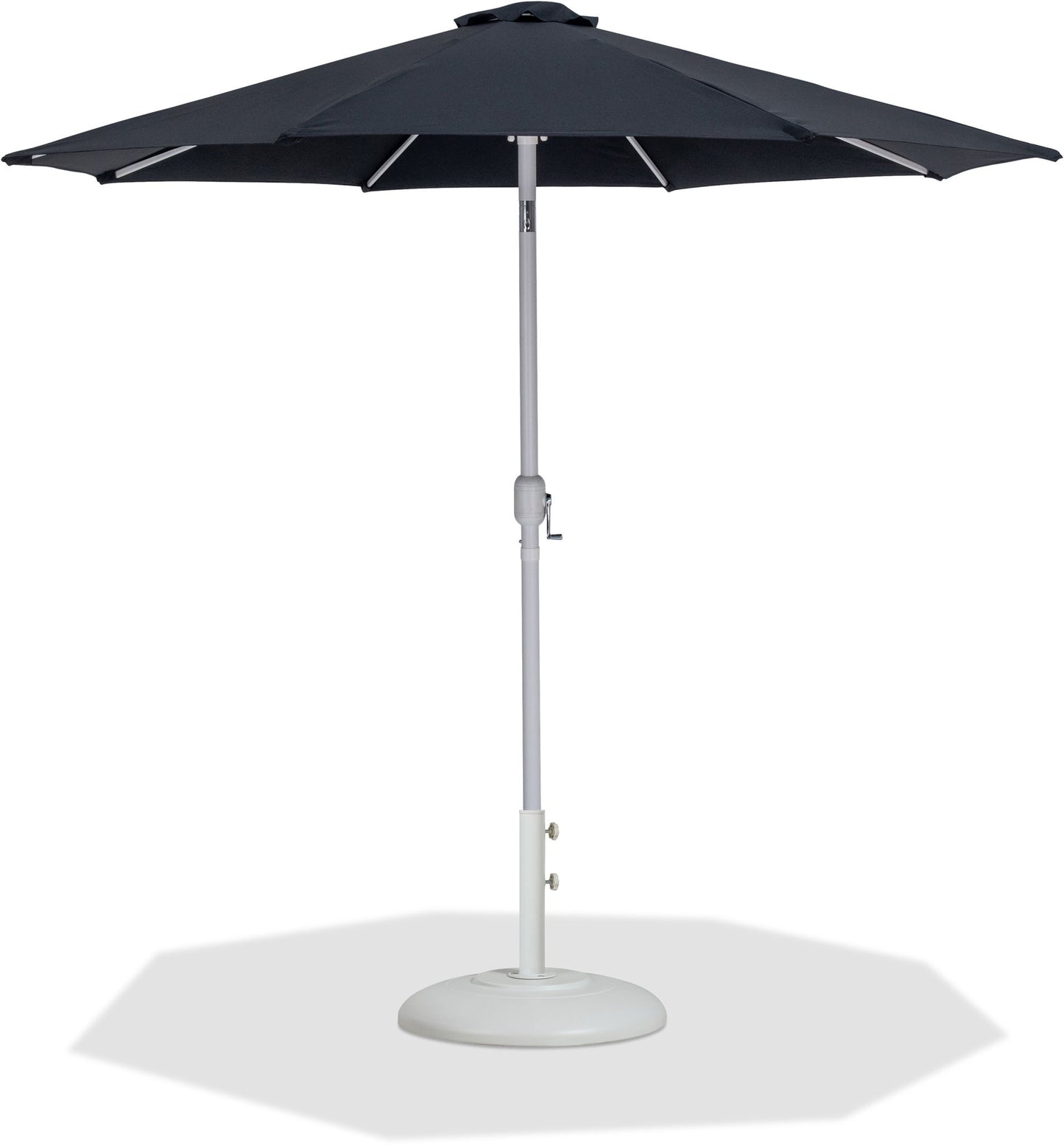 Fiji - Aluminum Patio Umbrella With Round White Base