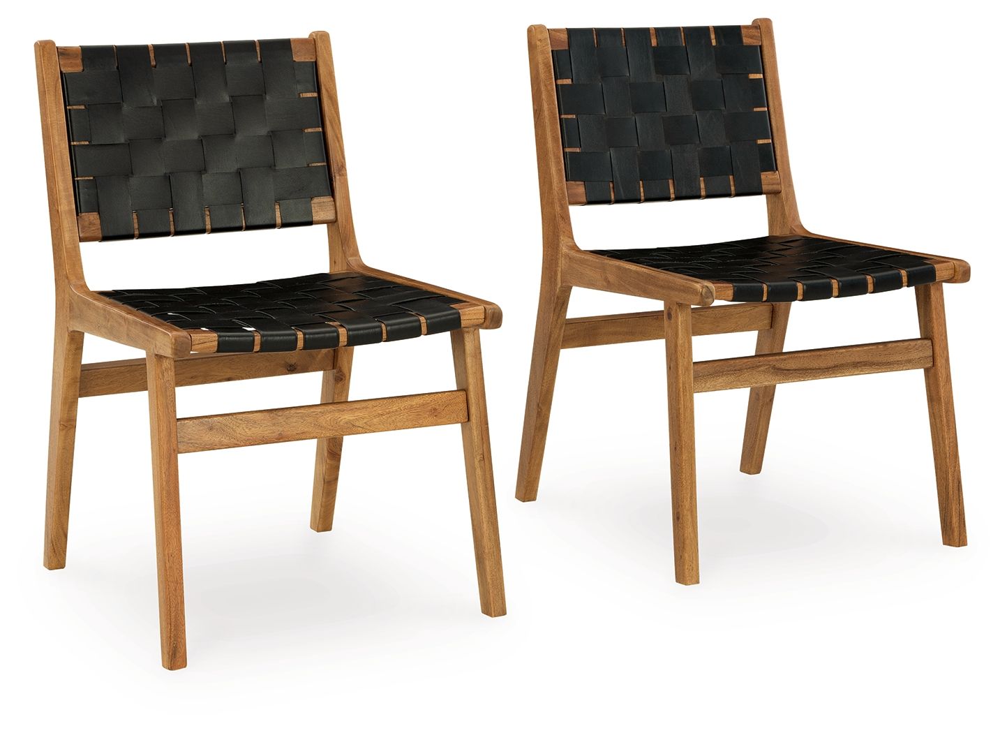 Fortmaine - Dining Room Side Chair (Set of 2) - Brown / Black
