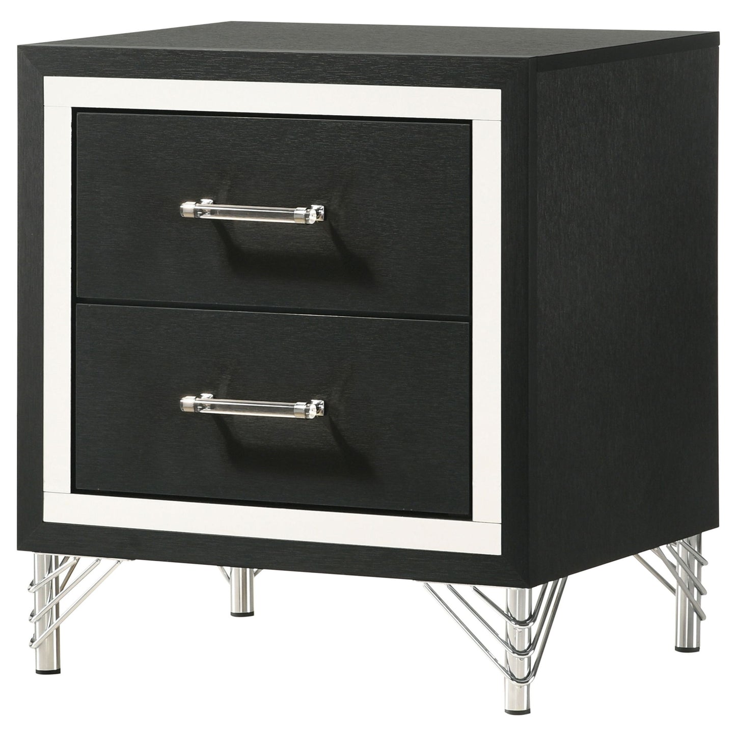 Malcolm - 2 Drawer Nightstand - Black