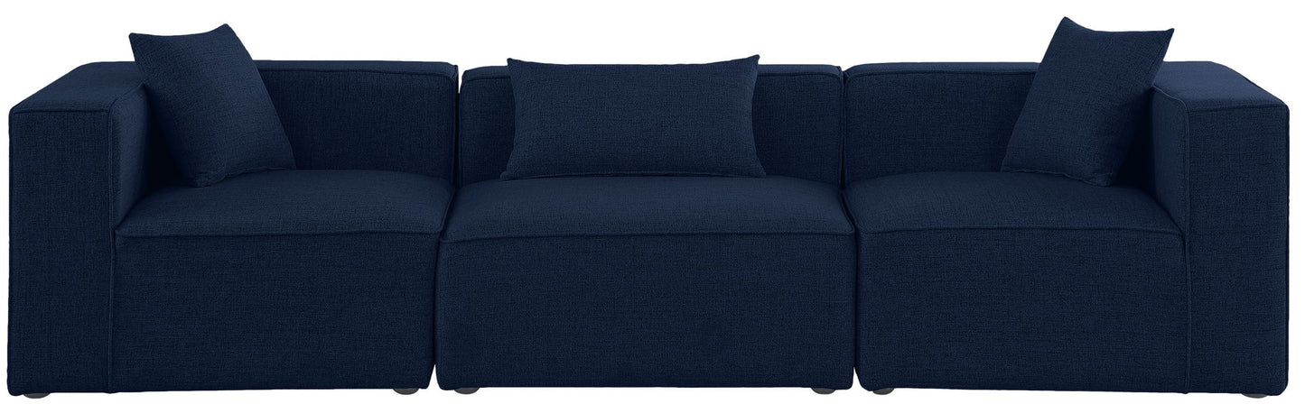 Cube - Linen Modular 3 Seat Sofa
