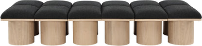 Pavilion - 12 Piece Modular Bench With Natural Base
