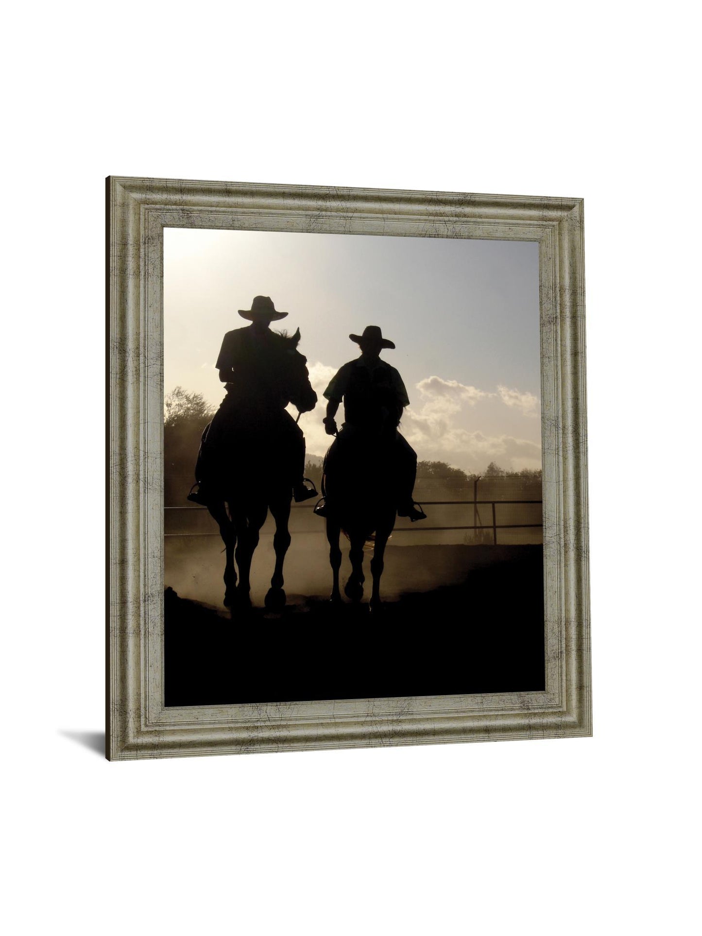 Dust Trail Sundown - 28" x 34" Framed Wall Art