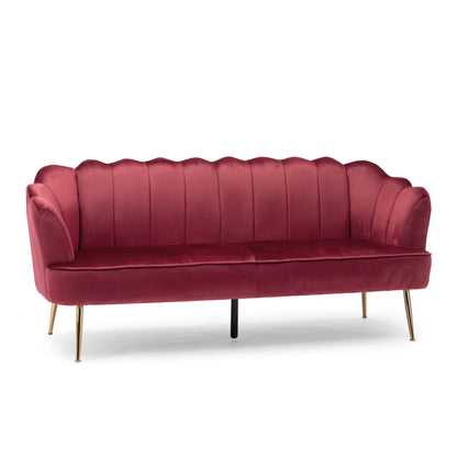 Modern Glam 3 Seater Sofa With Texture