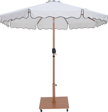 Amalfi - Aluminum Patio Umbrella - Light Brown Base / Light Brown Pole