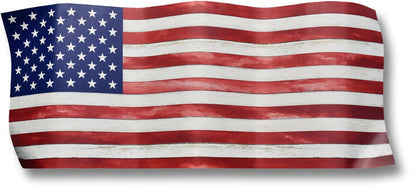 Patriotic Waves - 16" x 39" Framed Wall Art