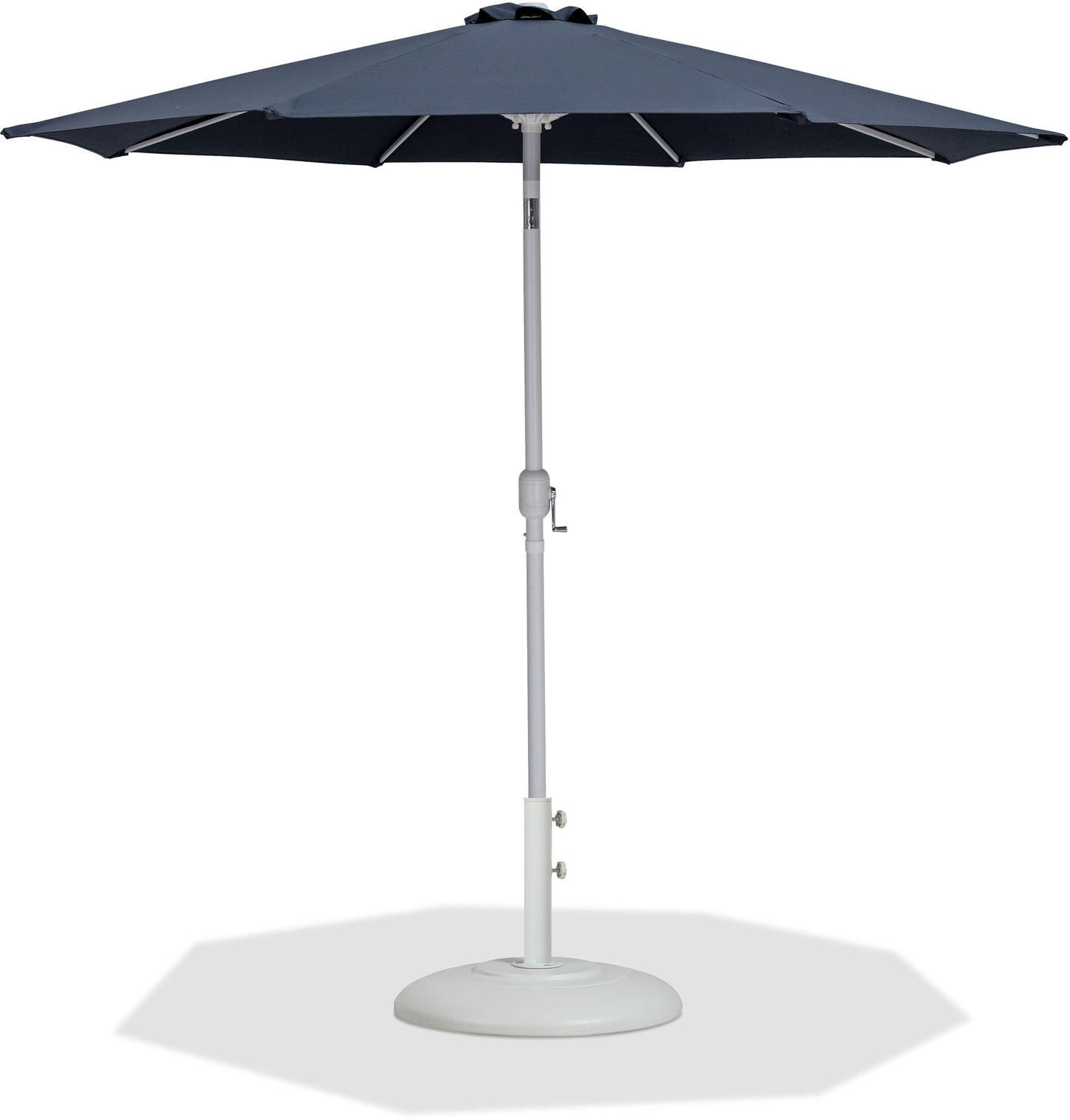 Fiji - Aluminum Patio Umbrella With Round White Base