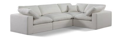 Comfy - 4 Piece Linen Fabric Modular Sectional