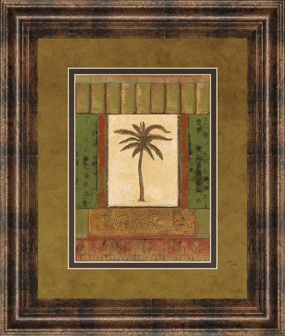 Classic Palm I By Rebecca Burton - Framed Print Wall Art - Green
