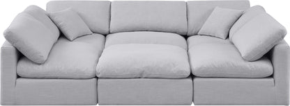 Indulge - Linen 6 Piece Modular Sectional