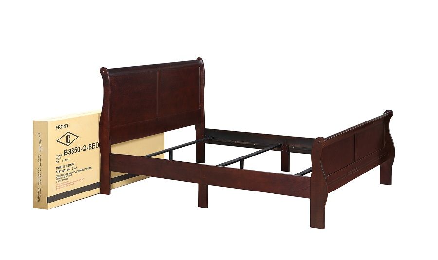 Louis Philip - Queen Bed - Cherry