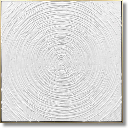 Iced Ripple Spiral - 39" x 39" Framed Wall Art