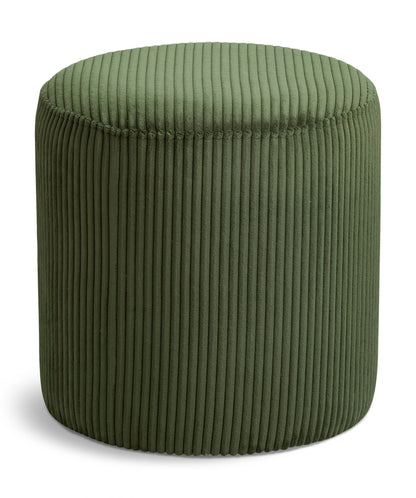 Roy - Round Microsuede Ottoman / Stool