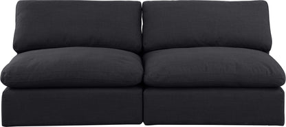 Comfy - Linen Modular Armless Sofa 2 Seats