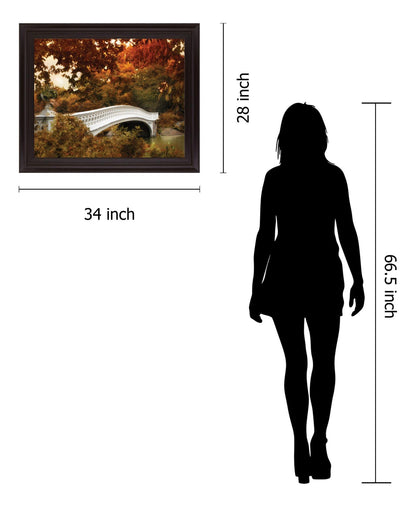 Golden Canopy Crossing - 28" x 34" Framed Wall Art