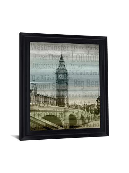 Foggy Landmark View - 28" x 34" Framed Wall Art