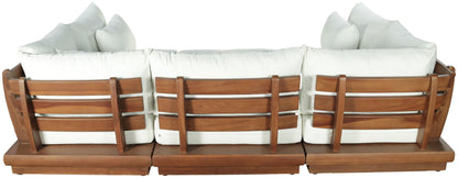 Mirella - 6 Piece Water Resistant Fabric Upholstered Outdoor Patio Modular Sectional